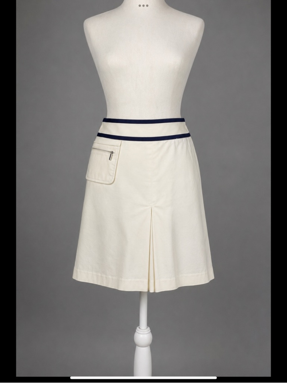 Ralph Lauren Cream Skort with Navy Trim